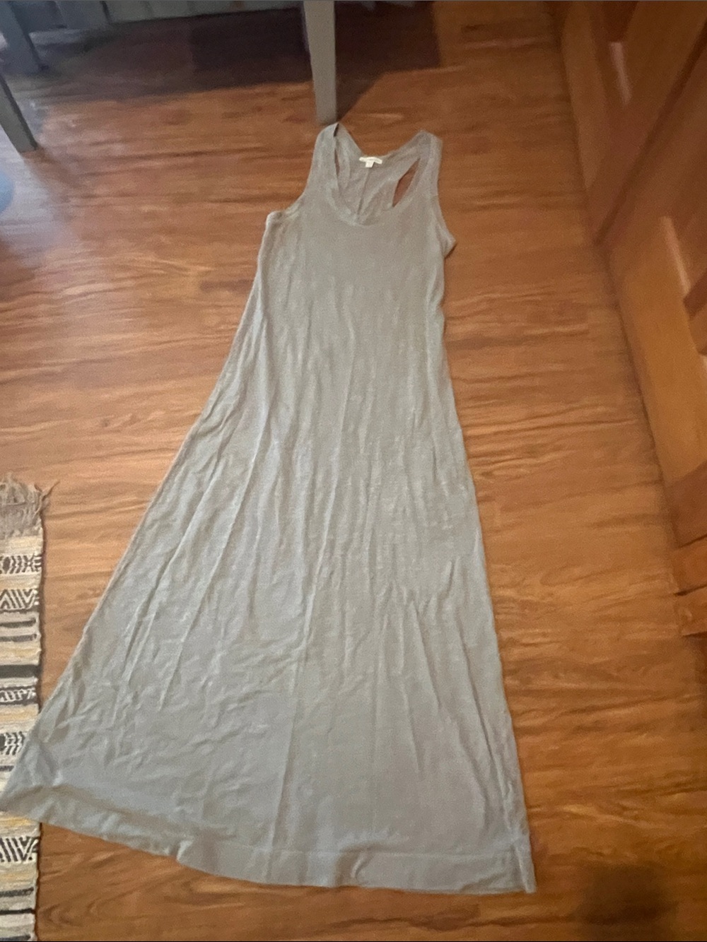 Light Gray Racerback Maxi Dress - Women's Simple Supima Cotton